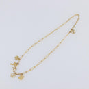 LOUIS VUITTON Monogram Collier Roman Holiday Necklace Gold M80272 Auth 203051M-10