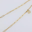LOUIS VUITTON Monogram Collier Roman Holiday Necklace Gold M80272 Auth 203051M-13