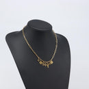 LOUIS VUITTON Monogram Collier Roman Holiday Necklace Gold M80272 Auth 203051M-18