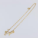 LOUIS VUITTON Monogram Collier Roman Holiday Necklace Gold M80272 Auth 203051M-2