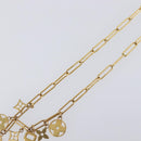LOUIS VUITTON Monogram Collier Roman Holiday Necklace Gold M80272 Auth 203051M-4