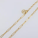 LOUIS VUITTON Monogram Collier Roman Holiday Necklace Gold M80272 Auth 203051M-6