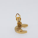CHANEL Earring metal Gold Tone CC Auth 203053V-9