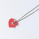CHANEL Necklace Metal Pink CC Auth 203054-12