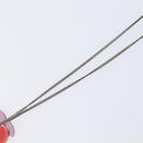 CHANEL Necklace Metal Pink CC Auth 203054-13