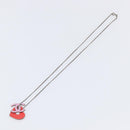 CHANEL Necklace Metal Pink CC Auth 203054-3
