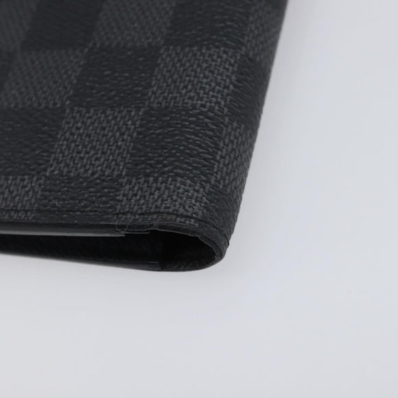 LOUIS VUITTON Damier Graphite Portefeuille Plaza Wallet N62665 LV Auth 203066V