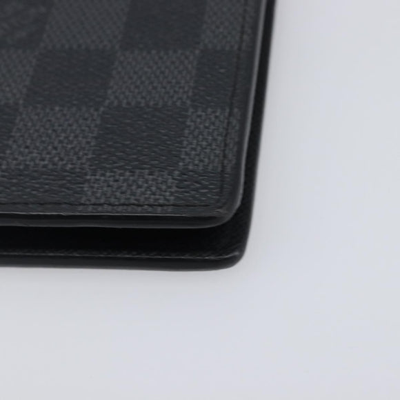 LOUIS VUITTON Damier Graphite Portefeuille Plaza Wallet N62665 LV Auth 203066V