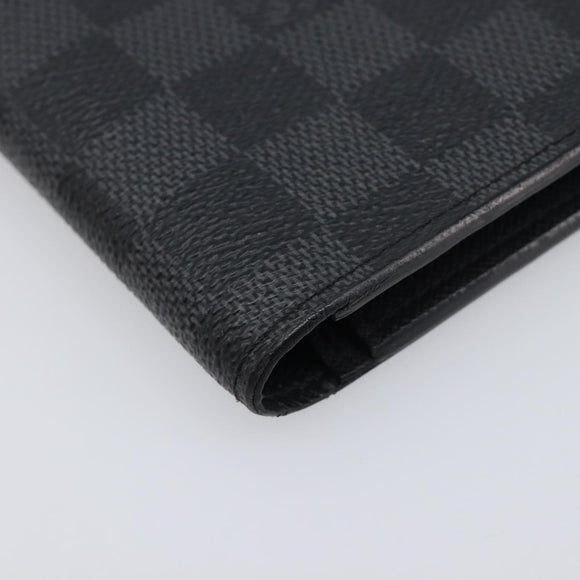 LOUIS VUITTON Damier Graphite Portefeuille Plaza Wallet N62665 LV Auth 203066V