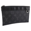 LOUIS VUITTON Monogram Eclipse Pochette Discovery PM Pouch M44323 LV Auth 203067-1