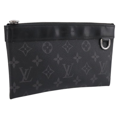 LOUIS VUITTON Monogram Eclipse Pochette Discovery PM Pouch M44323 LV Auth 203067