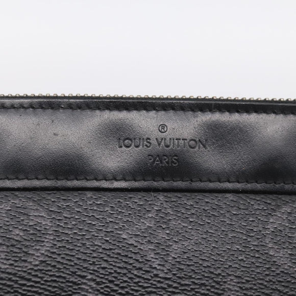 LOUIS VUITTON Monogram Eclipse Pochette Discovery PM Pouch M44323 LV Auth 203067