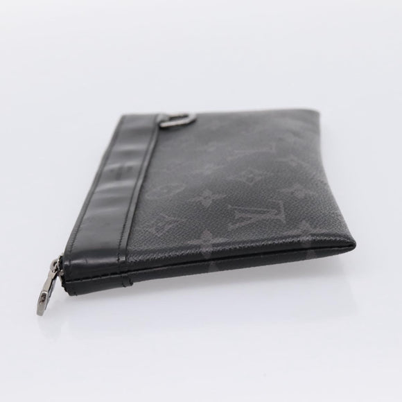 LOUIS VUITTON Monogram Eclipse Pochette Discovery PM Pouch M44323 LV Auth 203067