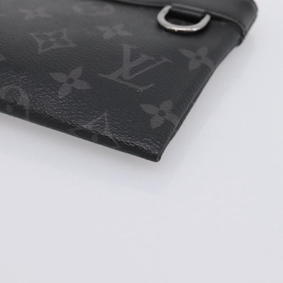LOUIS VUITTON Monogram Eclipse Pochette Discovery PM Pouch M44323 LV Auth 203067