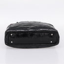 CHANEL Matelasse Hand Bag Calf Skin 2way Black Silver CC Auth 203070M-11
