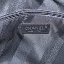 CHANEL Matelasse Hand Bag Calf Skin 2way Black Silver CC Auth 203070M-18