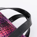 CHANEL Matelasse Hand Bag Calf Skin 2way Black Silver CC Auth 203070M-8