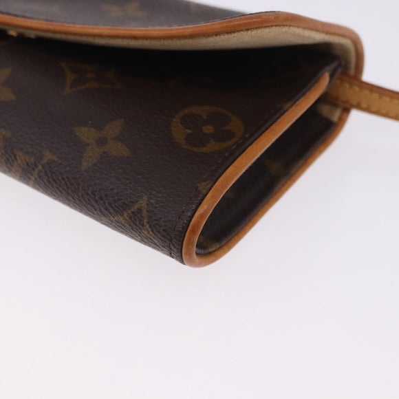 LOUIS VUITTON Monogram Pochette Twin PM Shoulder Bag M51854 LV Auth 203072A