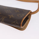 LOUIS VUITTON Monogram Pochette Twin PM Shoulder Bag M51854 LV Auth 203072A-18