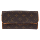 LOUIS VUITTON Monogram Pochette Twin PM Shoulder Bag M51854 LV Auth 203072A-13