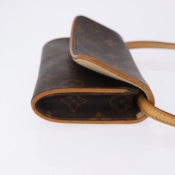 LOUIS VUITTON Monogram Pochette Twin PM Shoulder Bag M51854 LV Auth 203072A