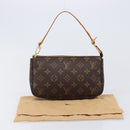LOUIS VUITTON Monogram Pochette Accessoires Pouch M51980 LV Auth 203073V-12