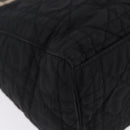 Christian Dior Canage Hand Bag Nylon 2way Black Silver Auth 203075-12
