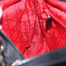 Christian Dior Canage Hand Bag Nylon 2way Black Silver Auth 203075-22