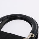 Christian Dior Canage Hand Bag Nylon 2way Black Silver Auth 203075-8