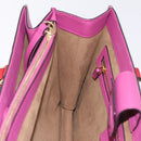 GUCCI GG Supreme Hand Bag PVC 2way Beige Gold 409531 Auth 203076M-22