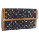 LOUIS VUITTON Monogram Multicolor Porte Tresor International M92658 Auth 203078-1
