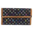 LOUIS VUITTON Monogram Multicolor Porte Tresor International M92658 Auth 203078-13