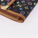 LOUIS VUITTON Monogram Multicolor Porte Tresor International M92658 Auth 203078-14