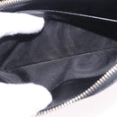 PRADA Long Wallet Saffiano Black Gold Tone Auth 203079-21