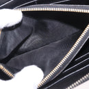 PRADA Long Wallet Saffiano Black Gold Tone Auth 203079-11