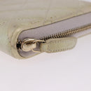 CHANEL Matelasse Long Wallet Lamb Skin Gold CC Auth 203081V-12