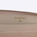 CHANEL Matelasse Long Wallet Lamb Skin Gold CC Auth 203081V-15