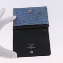 LOUIS VUITTON Epi Denim Anvelop Cult de Visit Card Case Blue M56723 Auth 203082A-13