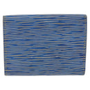 LOUIS VUITTON Epi Denim Anvelop Cult de Visit Card Case Blue M56723 Auth 203082A-3