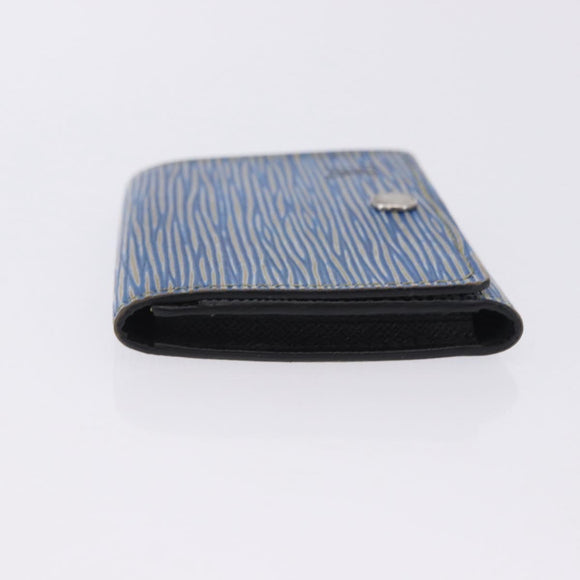 LOUIS VUITTON Epi Denim Anvelop Cult de Visit Card Case Blue M56723 Auth 203082A