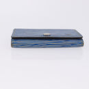 LOUIS VUITTON Epi Denim Anvelop Cult de Visit Card Case Blue M56723 Auth 203082A-7