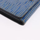 LOUIS VUITTON Epi Denim Anvelop Cult de Visit Card Case Blue M56723 Auth 203082A-8