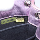 CHANEL Chain Shoulder Bag Patent Pink Silver CC Auth 203084M-12