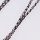 CHANEL Chain Shoulder Bag Patent Pink Silver CC Auth 203084M-8