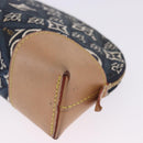 LOUIS VUITTON SINCE1854 Pochette Cosmetic PM Canvas Blue M80307 LV Auth 203086A-17