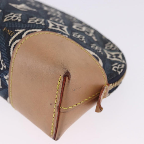 LOUIS VUITTON SINCE1854 Pochette Cosmetic PM Canvas Blue M80307 LV Auth 203086A