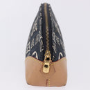 LOUIS VUITTON SINCE1854 Pochette Cosmetic PM Canvas Blue M80307 LV Auth 203086A-4