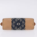 LOUIS VUITTON SINCE1854 Pochette Cosmetic PM Canvas Blue M80307 LV Auth 203086A-6