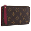 LOUIS VUITTON Monogram Portefeuille Adele Wallet LV Auth 203087A-1