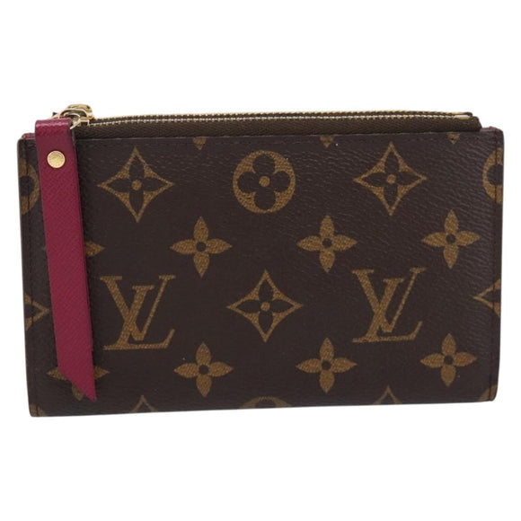 LOUIS VUITTON Monogram Portefeuille Adele Wallet LV Auth 203087A